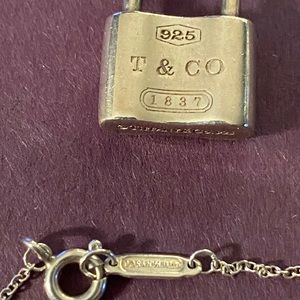 Tiffany & Co lock charm pendant